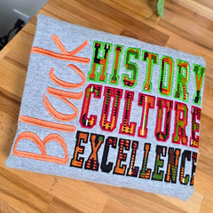 Black History Embroidered T-Shirt, Sweatshirt, Hoodie