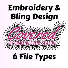 Covered Bling & Embroidery Design