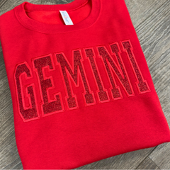 Zodiac Sweatshirt Tone on Tone