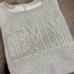 Zodiac Sweatshirt Tone on Tone