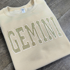 Zodiac Sweatshirt Tone on Tone